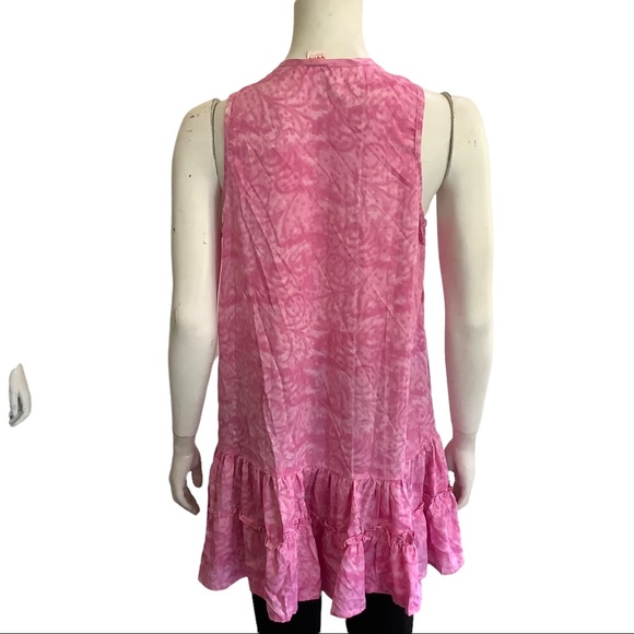Long pink sleeveless top - Picture 4 of 11